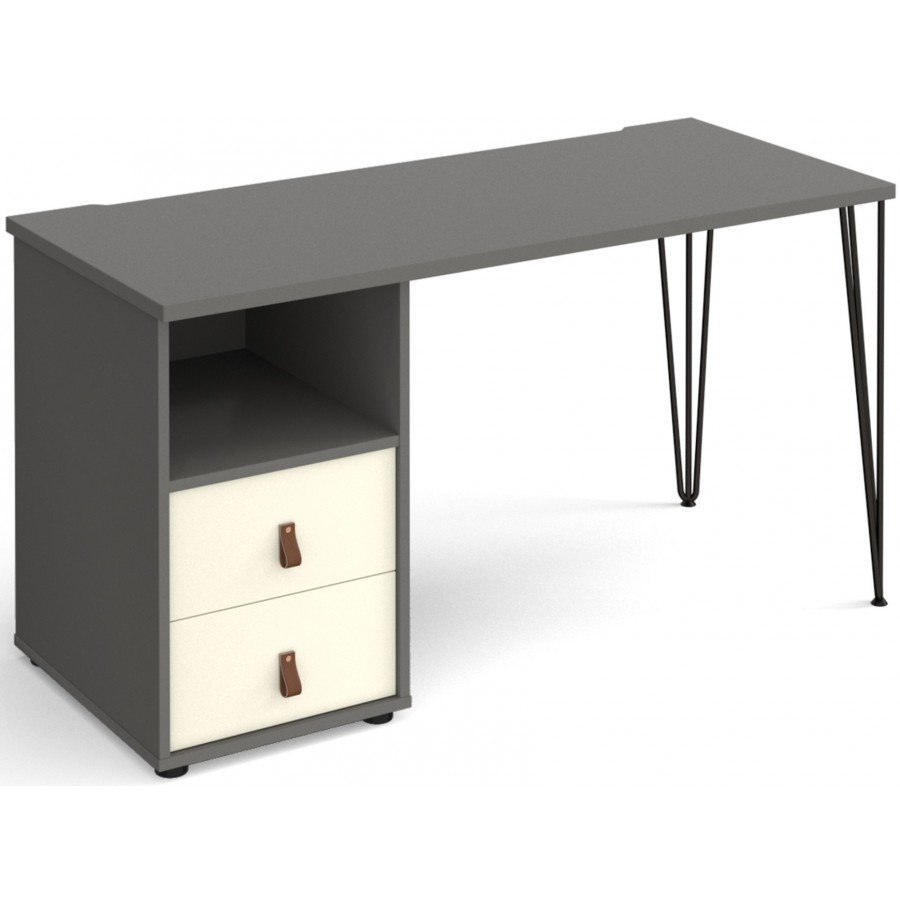 Tikal Straight Desk - Support Pedestal with Drawers